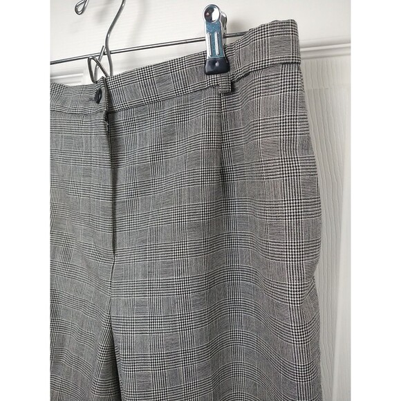 Pendleton Woman 12 Glen Checked Trouser Pants Lined 100 Virgin Wool USA - Picture 2 of 10
